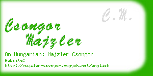 csongor majzler business card